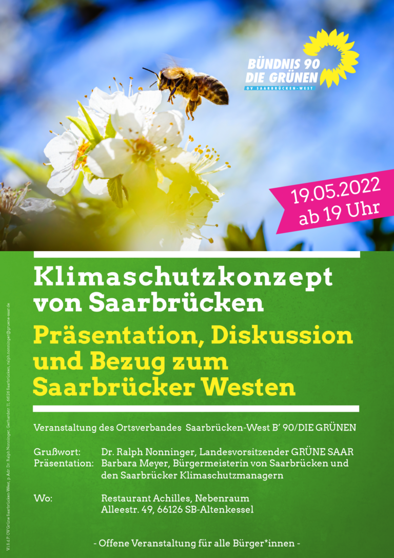 Veranstaltung zum Klimaschutzkonzept Saarbrücken